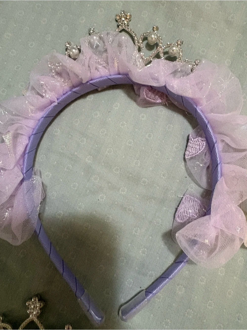 Kids Tiara Headband Set - Pastel Pink, Blue, Purple & Cream